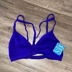 NWT Free People Intimately purple bralette, size M/L